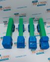 Truck D Set of 4 Blue Cab Green stem