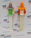 RARE 2 Witch - Gray Hat - marbled hair -  Pez